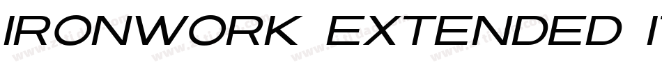 Ironwork Extended Italic字体转换